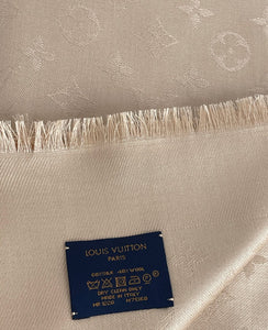 Louis Vuitton classique monogram shawl in dune