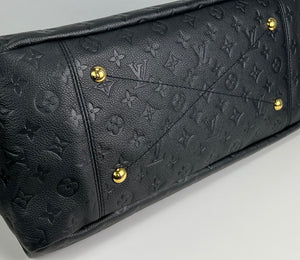Louis Vuitton artsy MM monogram black empreinte leather