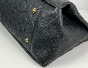 Louis Vuitton artsy MM monogram black empreinte leather