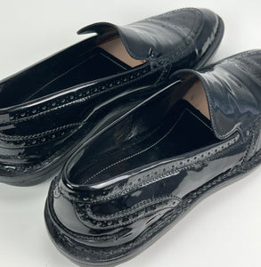 Balenciaga womens patent leather loafers EU41