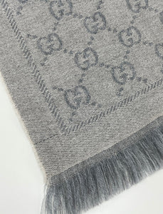 Gucci GG jacquard knitted scarf
