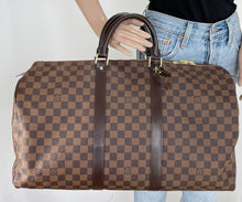 Load image into Gallery viewer, Louis Vuitton keepall 50 in damier ebene