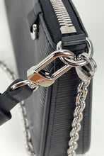 Load image into Gallery viewer, Louis Vuitton easy pouch on strap in black epi leather