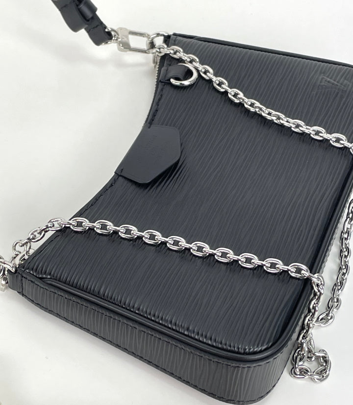 Louis Vuitton Easy Pouch on Strap Epi Leather Black 1999031