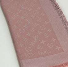 Load image into Gallery viewer, Louis Vuitton monogram shine shawl rose velours