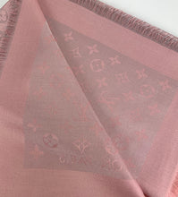 Load image into Gallery viewer, Louis Vuitton monogram shine shawl rose velours