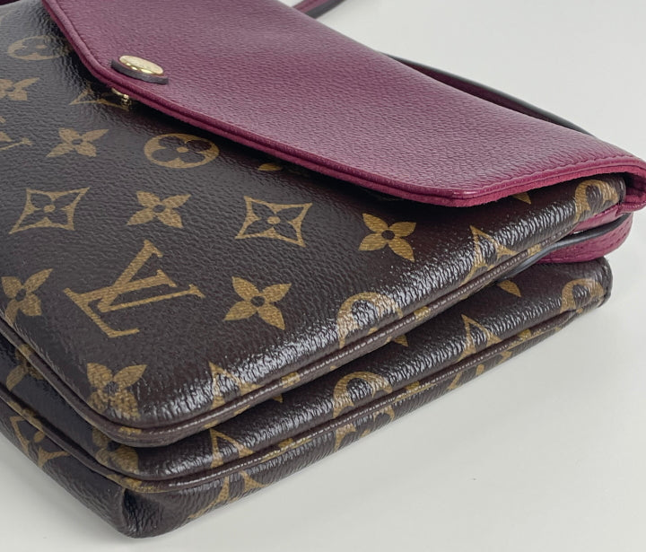 Louis Vuitton Aurore Monogram Canvas and Leather Twice Bag Louis