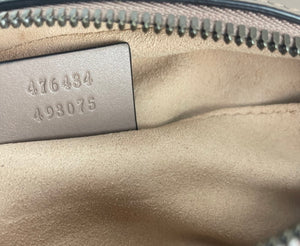 Gucci marmont matelasse belt beg in dusty pink 95/36
