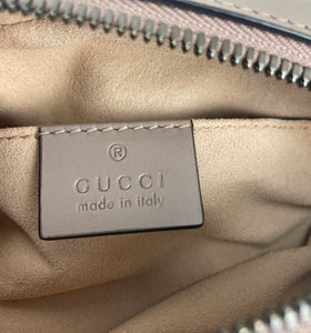 Gucci marmont matelasse belt beg in dusty pink 95/36