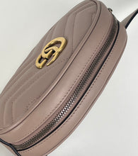 Load image into Gallery viewer, Gucci marmont matelasse belt beg in dusty pink 95/36