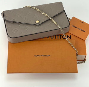 Louis Vuitton empreinte pochette felicie in dune