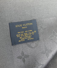 Load image into Gallery viewer, Louis Vuitton classique monogram shawl in charcoal