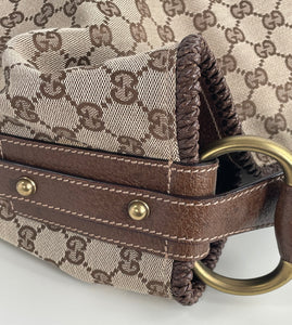 Gucci large horsebit hobo bag