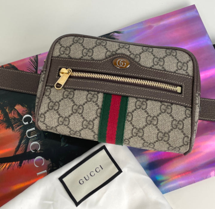 Gucci Ophidia GG Supreme Small belt bag unboxing and review 2018