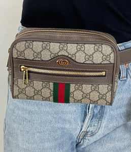 Gucci GG supreme ophidia small belt bag