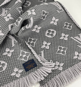 Louis Vuitton logomania scarf in pearl