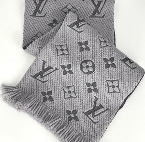 Louis Vuitton logomania scarf in pearl