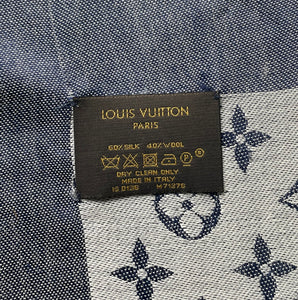 Louis Vuitton denim shawl in blue