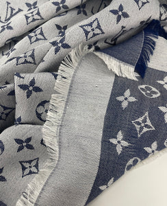 Louis Vuitton denim shawl in blue