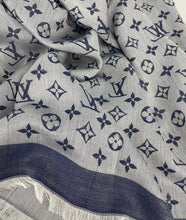 Load image into Gallery viewer, Louis Vuitton denim shawl in blue