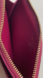 Louis Vuitton zipped cardholder in fuchsia