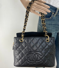 Load image into Gallery viewer, Chanel PST petite timeless shopper tote in caviar