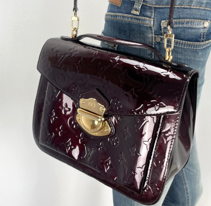 Louis Vuitton miranda MM vernis in amarante