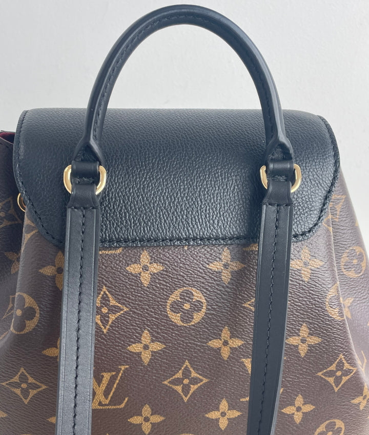 LOUIS VUITTON Monogram Montsouris PM Black 1299583