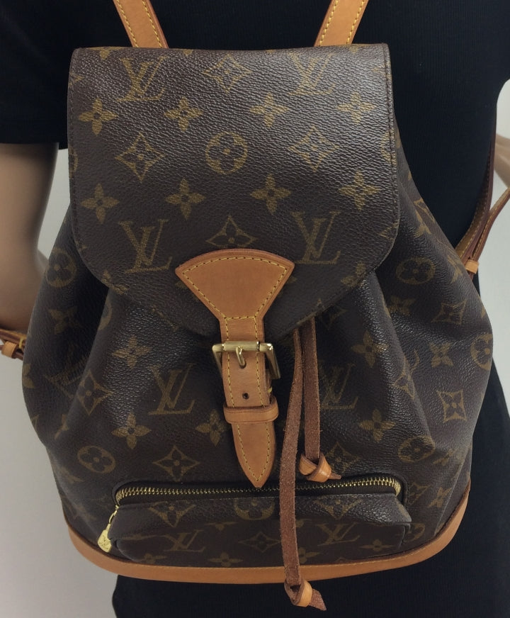 Louis Vuitton // Brown & Black Montsouris PM Backpack – VSP