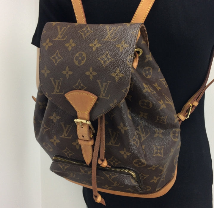 Louis Vuitton // Brown & Black Montsouris PM Backpack – VSP