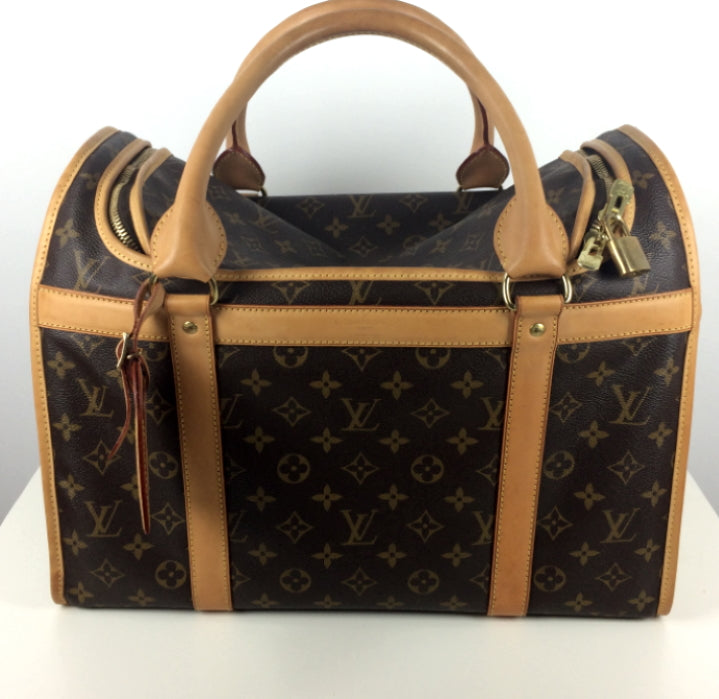 Louis Vuitton pet/ dog carrier 40 monogram Lady Clara's Collection