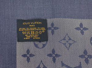 Louis Vuitton shine shawl bleu nuit