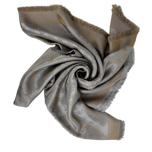 Louis Vuitton shine shawl greige