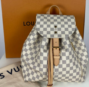 Louis Vuitton sperone backpack in damier azur