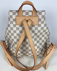 Louis Vuitton sperone backpack in damier azur