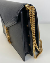 Load image into Gallery viewer, Saint Laurent YSL Cassandra monogram clasp bag black