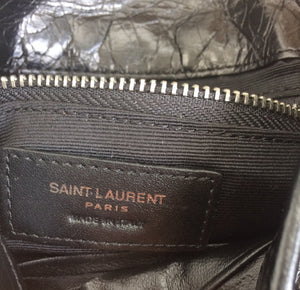 Saint Laurent niki vintage leather chain wallet