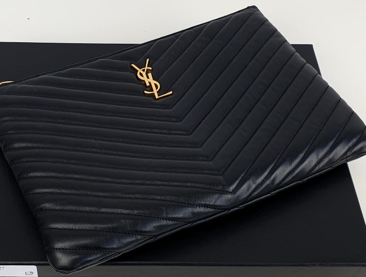 Saint Laurent Monogram Trifold Wallet Unboxing & Review