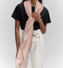 Load image into Gallery viewer, Louis Vuitton denim shawl rosa