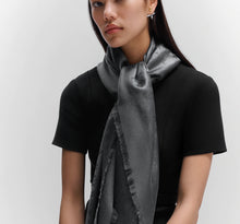 Load image into Gallery viewer, Louis Vuitton classique monogram shawl in charcoral