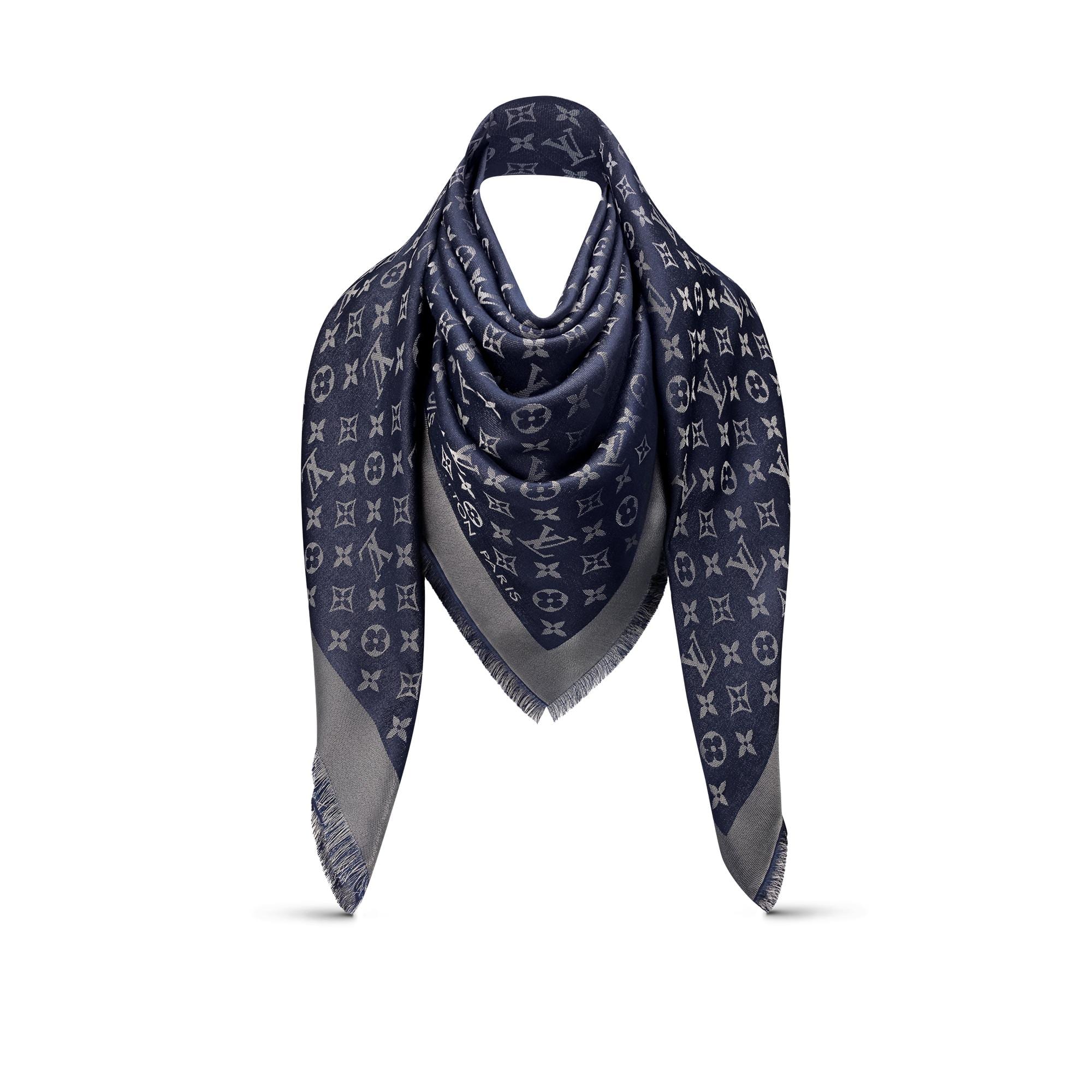 Louis Vuitton monogram shawl night blue – Lady Clara's Collection